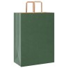 Sacs en papier 250 pcs avec poignées vert 32x17x44 cm 