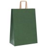 Sacs en papier 250 pcs avec poignées vert 32x17x44 cm 