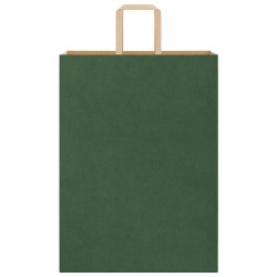 Sacs en papier 250 pcs avec poignées vert 32x17x44 cm 