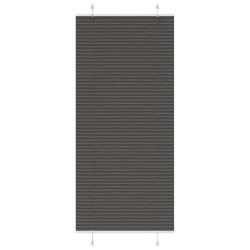 Store plissé noir 95x200 cm largeur du tissu 94,4 cm polyester 