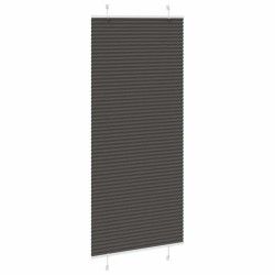 Store plissé noir 95x200 cm largeur du tissu 94,4 cm polyester 