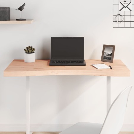 Dessus de bureau 100x(45-50)x4 cm bois massif de hêtre 