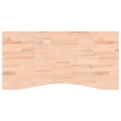Dessus de bureau 100x(45-50)x4 cm bois massif de hêtre 