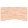 Dessus de bureau 100x(45-50)x4 cm bois massif de hêtre 