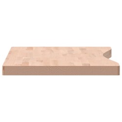 Dessus de bureau 100x(45-50)x4 cm bois massif de hêtre 