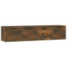 Armoires murales 2pcs Chêne fumé 60x36,5x35cm Bois d'ingénierie 