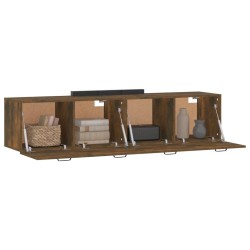 Armoires murales 2pcs Chêne fumé 60x36,5x35cm Bois d'ingénierie 