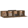 Armoires murales 2pcs Chêne fumé 60x36,5x35cm Bois d'ingénierie 
