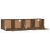 Armoires murales 2pcs Chêne fumé 60x36,5x35cm Bois d'ingénierie 