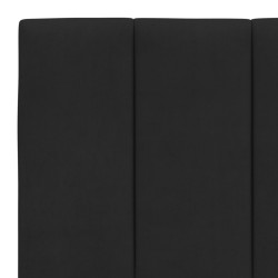 Lit avec matelas noir 160x200 cm velours 