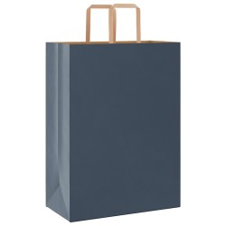 Sacs en papier 250 pcs avec poignées bleu 32x17x44 cm 