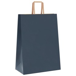 Sacs en papier 250 pcs avec poignées bleu 32x17x44 cm 