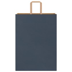 Sacs en papier 250 pcs avec poignées bleu 32x17x44 cm 