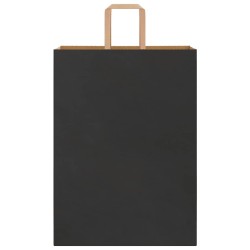 Sacs en papier 250 pcs avec poignées noir 32x17x44 cm 