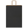 Sacs en papier 250 pcs avec poignées noir 32x17x44 cm 