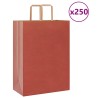 Sacs en papier 250 pcs avec poignées rouge 32x17x44 cm 