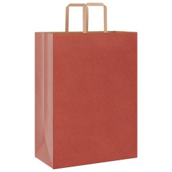 Sacs en papier 250 pcs avec poignées rouge 32x17x44 cm 