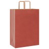 Sacs en papier 250 pcs avec poignées rouge 32x17x44 cm 