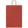 Sacs en papier 250 pcs avec poignées rouge 32x17x44 cm 