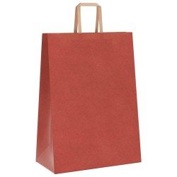 Sacs en papier 250 pcs avec poignées rouge 32x17x44 cm 