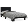 Cadre de lit sans matelas noir 100x200 cm 