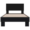 Cadre de lit sans matelas noir 100x200 cm 