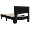 Cadre de lit sans matelas noir 100x200 cm 