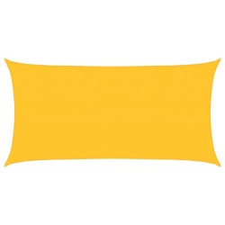 Voile d'ombrage 160 g/m² Jaune 2x4 m PEHD 