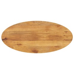 Dessus de table 110x50x2,5 cm ovale bois massif de manguier 