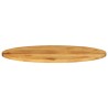 Dessus de table 110x50x2,5 cm ovale bois massif de manguier 