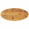 Dessus de table 110x50x2,5 cm ovale bois massif de manguier 