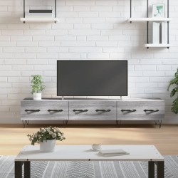 Meuble TV sonoma gris 150x36x30 cm bois d'ingénierie 