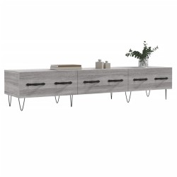 Meuble TV sonoma gris 150x36x30 cm bois d'ingénierie 