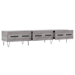 Meuble TV sonoma gris 150x36x30 cm bois d'ingénierie 
