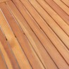 Table de jardin Gris 200x200x74 cm Résine tressée et acacia 