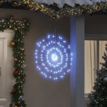 Étoile rayonnante de Noël 140 LED blanc froid 17 cm 