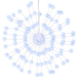Étoile rayonnante de Noël 140 LED blanc froid 17 cm 