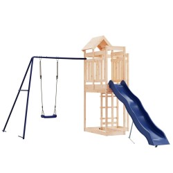 Aire de jeux d'extérieur bois de pin massif 