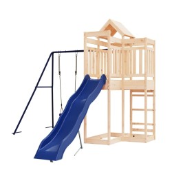 Aire de jeux d'extérieur bois de pin massif 