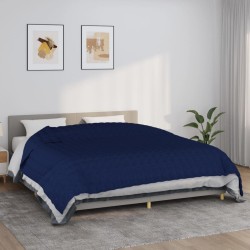 Couverture lestée Bleu 235x290 cm 15 kg Tissu 