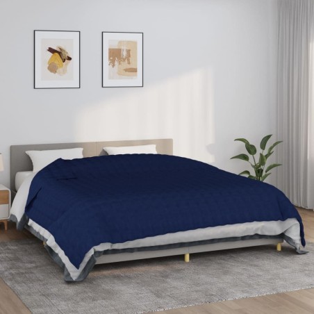 Couverture lestée Bleu 235x290 cm 15 kg Tissu 
