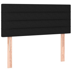 Sommier à lattes de lit et matelas Noir 80x200 cm Tissu 