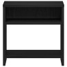 Table de chevet chêne noir 40x30x40 cm bois d'ingénierie 