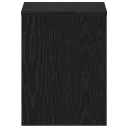 Table de chevet chêne noir 40x30x40 cm bois d'ingénierie 