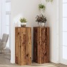 Supports pour plantes 2 pcs vieux bois bois d'ingénierie 