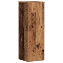 Supports pour plantes 2 pcs vieux bois bois d'ingénierie 