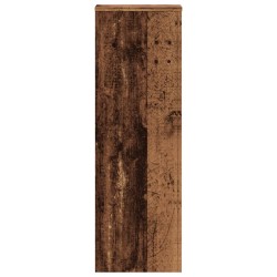 Supports pour plantes 2 pcs vieux bois bois d'ingénierie 