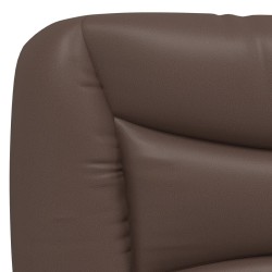 Lit avec matelas marron 120x200 cm similicuir 