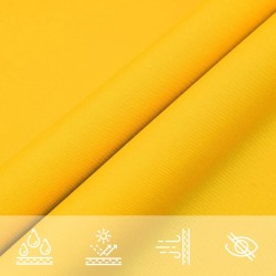Voile de parasol tissu oxford rectangulaire 2,5x3 m jaune 