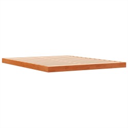 Cadre de lit sans matelas cire marron 160x200cm bois pin massif 